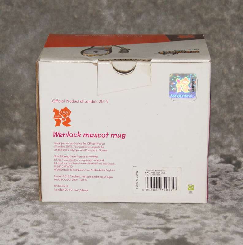 London 2012 Johnson Bros "Wenlock Mascot" mug in original box