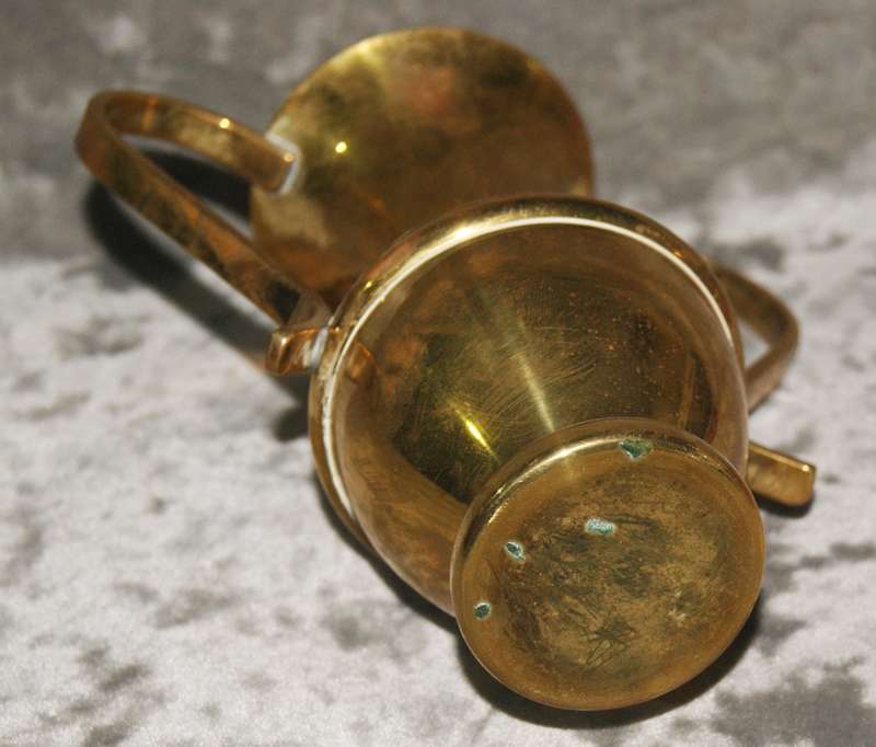 Vintage brass 2 handled jug