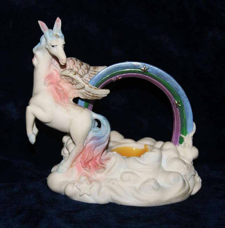 Rainbow Unicorn Ornament (missing snow globe)