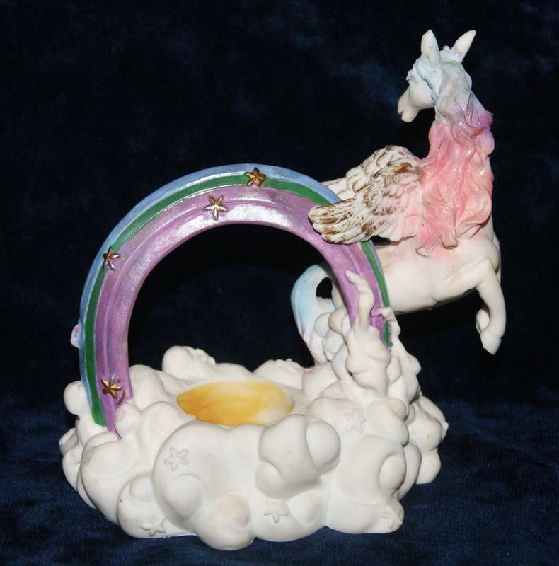 Rainbow Unicorn Ornament (missing snow globe)