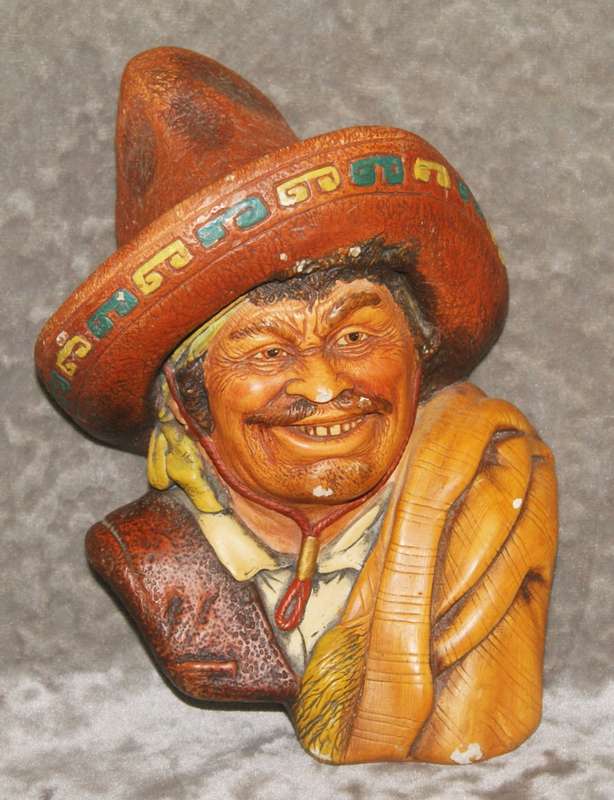 Naturecraft Chalkware Head "Amigo"