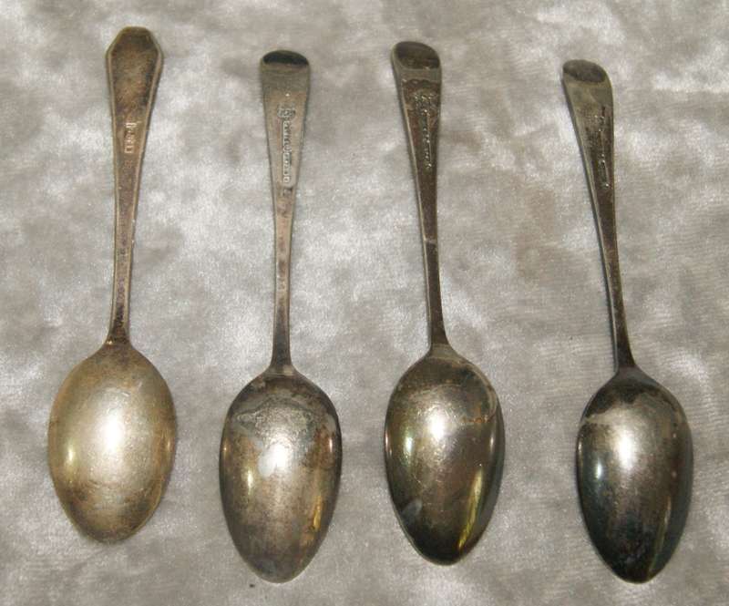 Antique EPNS egg and spoon set on holder (1 mismatched spoon)