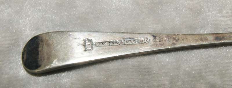 Antique EPNS egg and spoon set on holder (1 mismatched spoon)