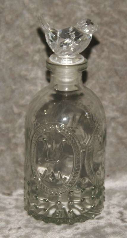 Moulded glass olive oil bottle