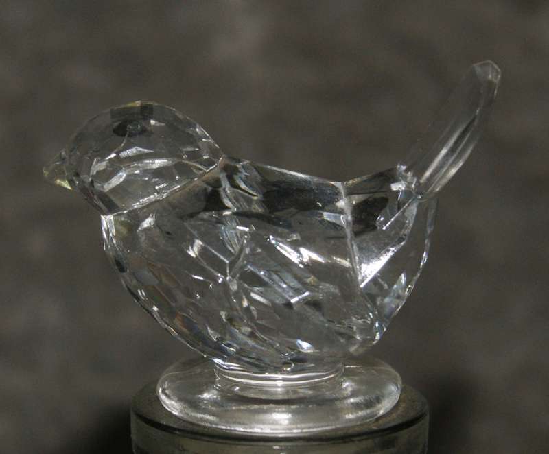 Moulded glass olive oil bottle