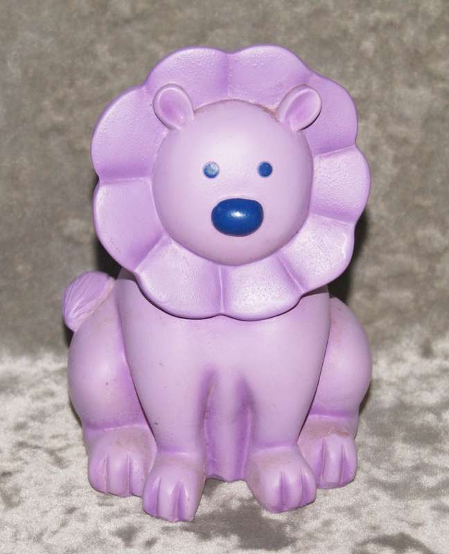 Purple lion money box
