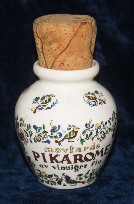 Vintage Digoin France french mustard jar @@ CCRRAAZZYY R1 START