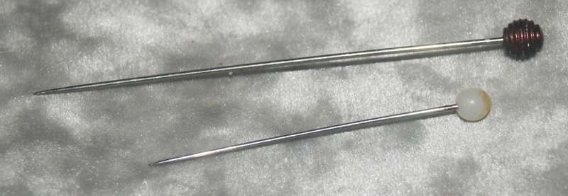 Pair of vintage hat pins