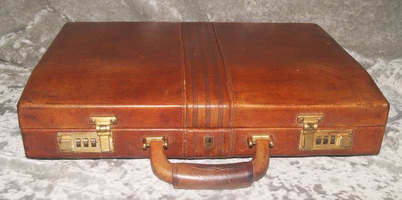 Busby genuine leather briefcase