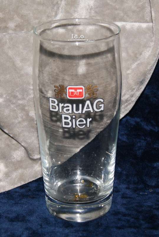 BrauAG Bier 500ml beer glass