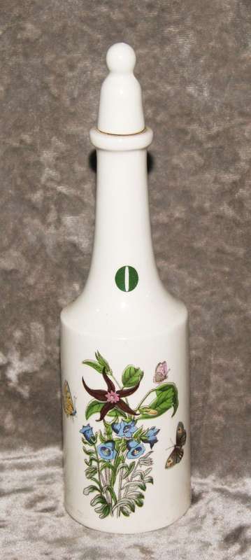 Portmeiron "The Botanic Garden" Canterbury bells 1972 olive oil decanter