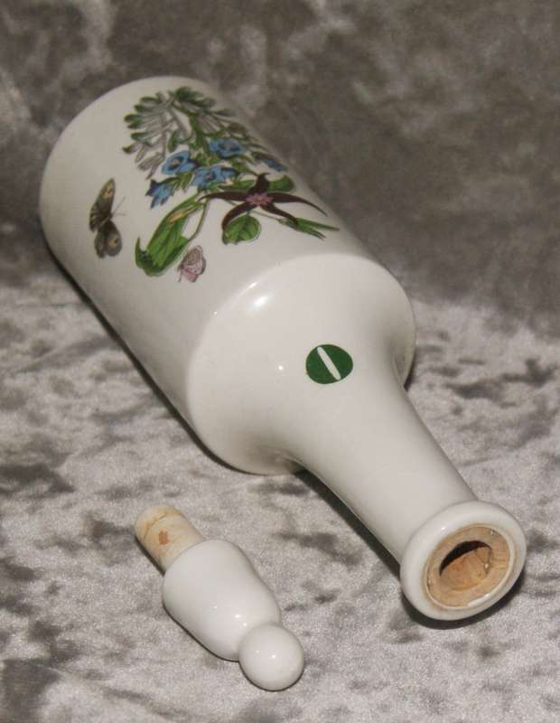 Portmeiron "The Botanic Garden" Canterbury bells 1972 olive oil decanter