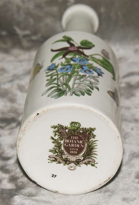 Portmeiron "The Botanic Garden" Canterbury bells 1972 olive oil decanter