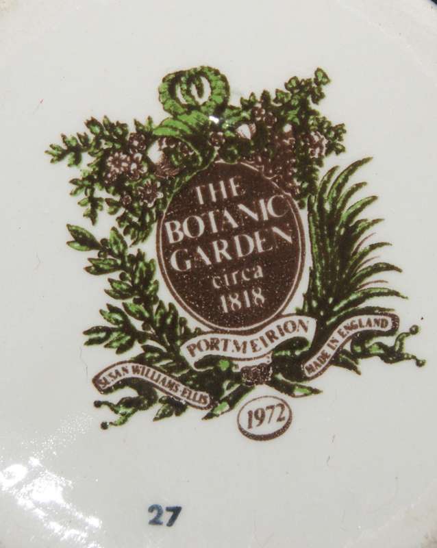Portmeiron "The Botanic Garden" Canterbury bells 1972 olive oil decanter