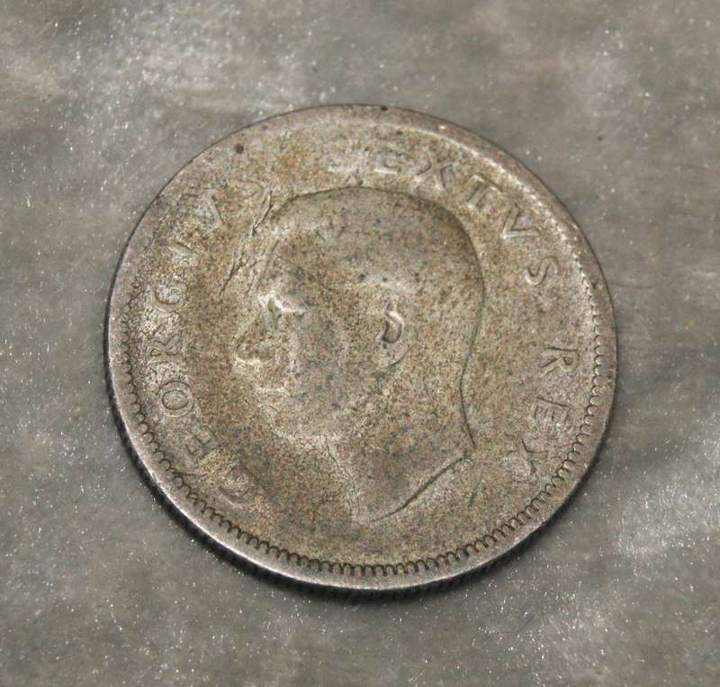 1952 South Africa 2 Shilling (florin) 50% silver coin