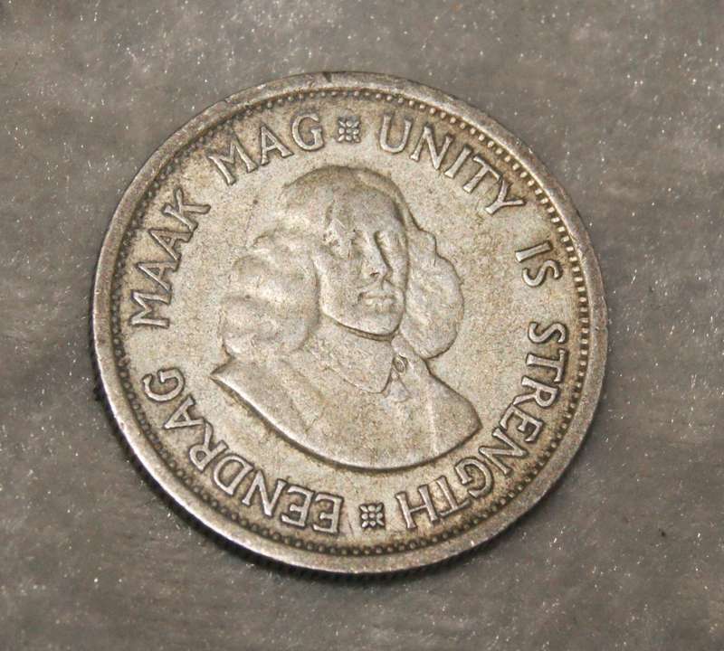 1962 South Africa 10c VF coin