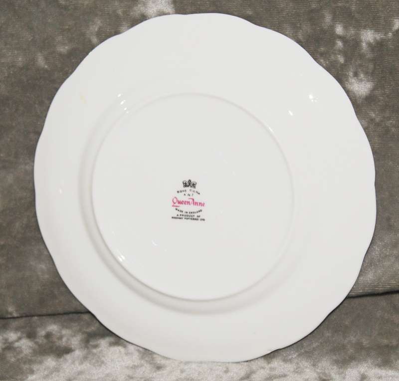 Queen Anne Blue Leaf side plate/ cake plate (2 of 5)