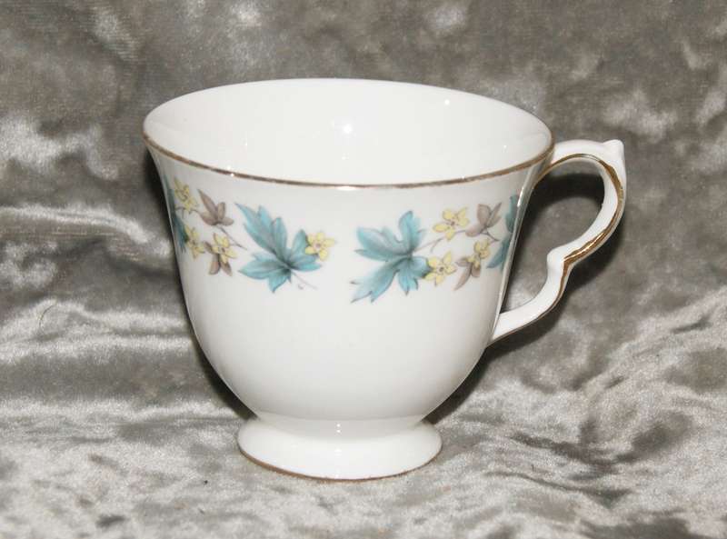 Queen Anne Blue Leaf teacup