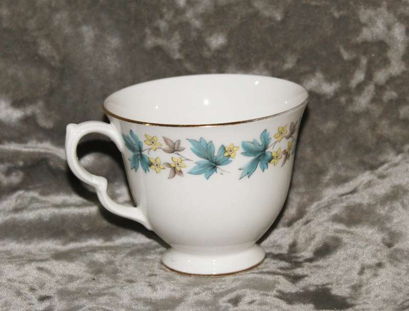 Queen Anne Blue Leaf teacup
