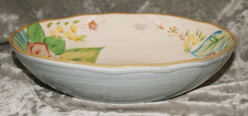Hand crafted hand painted salad bowl