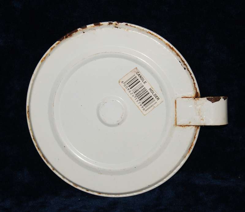 Enamel candle holder