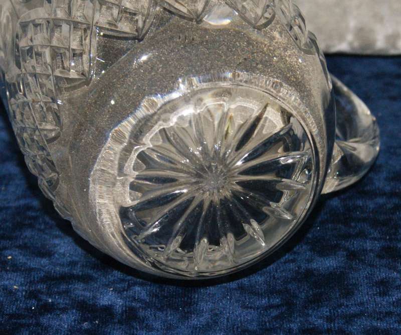 Cut crystal water jug