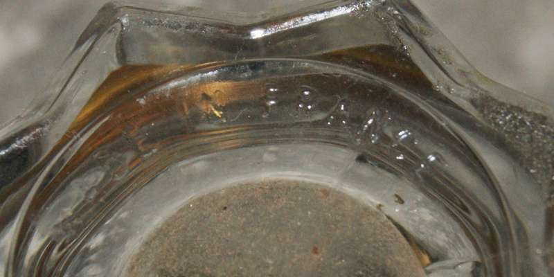 Set of 5 gilded french lemonade glasses