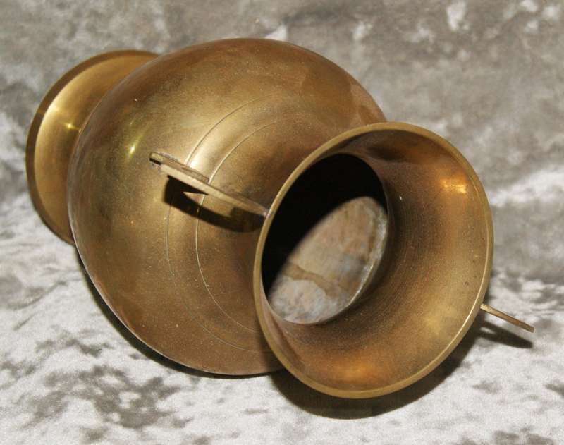 Vintage brass vase