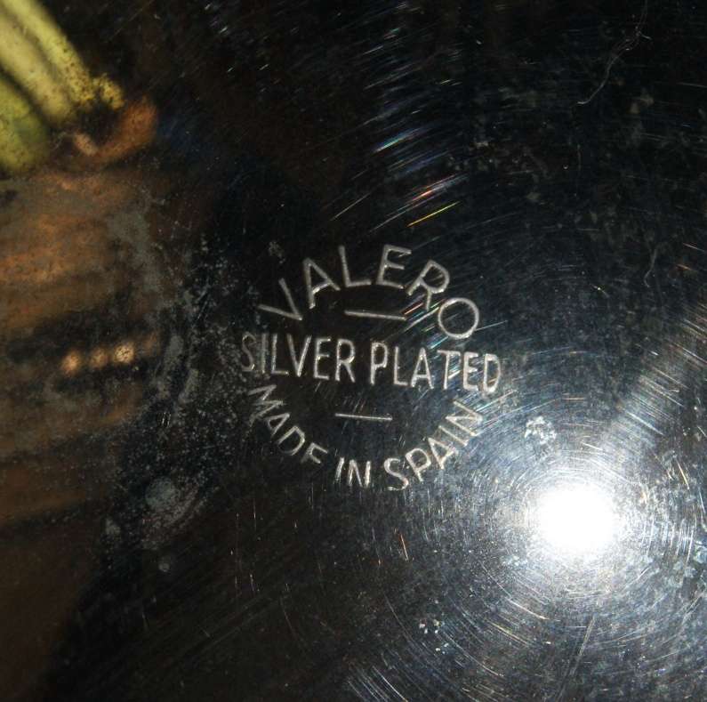 Set of 5 Valero silver plated wine goblets