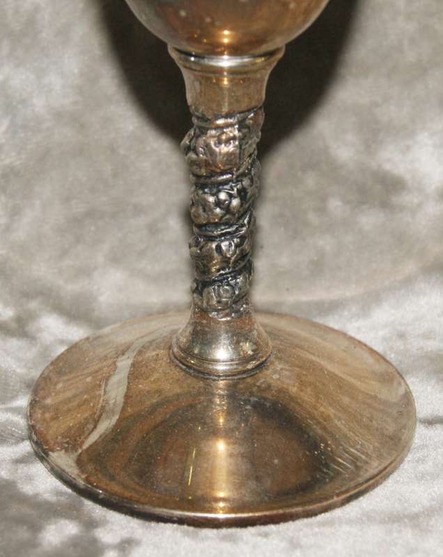 Set of 5 Valero silver plated wine goblets