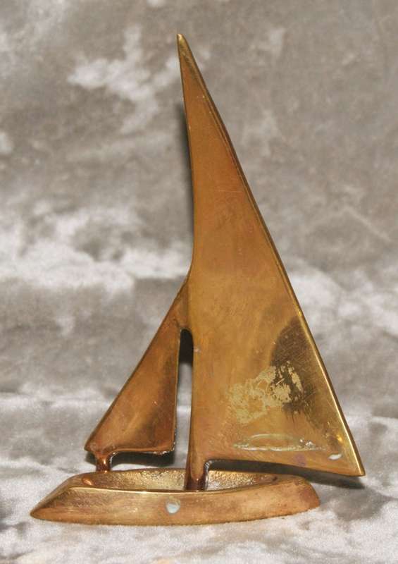 Small Brass Sailing Boat (Yacht)