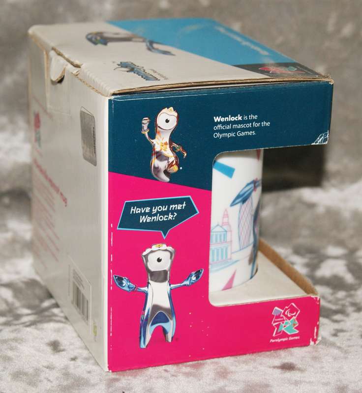 Mandeville Paralympic Games  mascot mug in original box