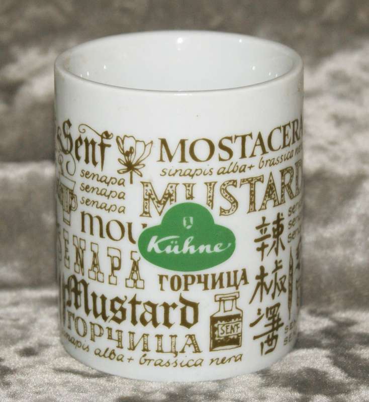 Kuhne porcelain mustard jar