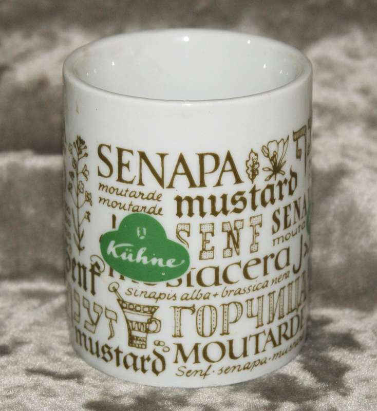 Kuhne porcelain mustard jar