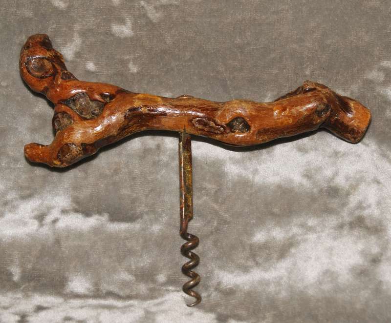 Antique Laurent Siret fancy Burl wood cork screw