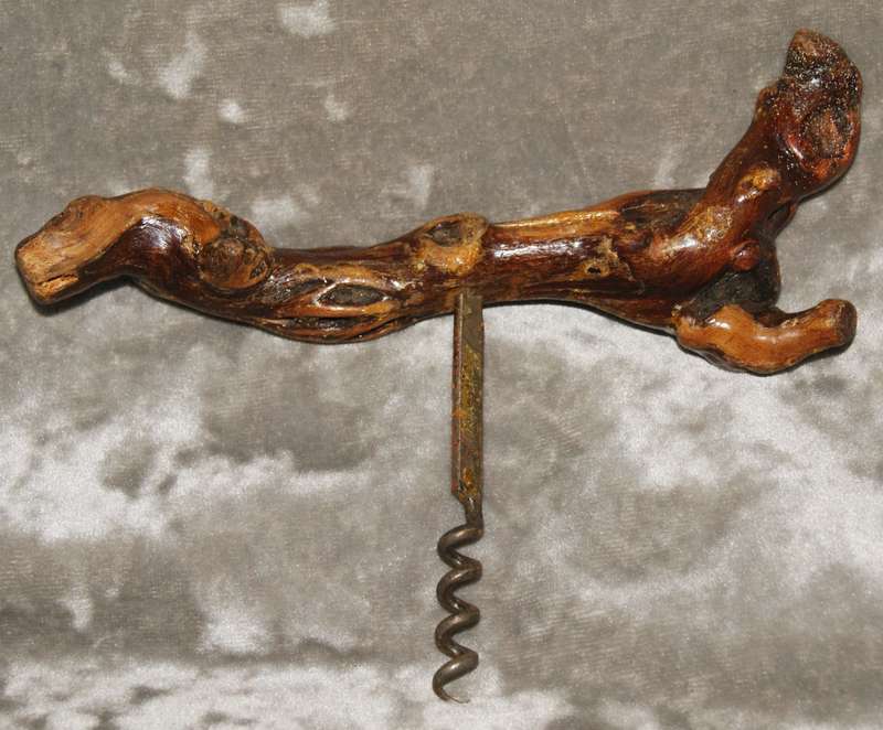 Antique Laurent Siret fancy Burl wood cork screw