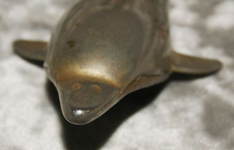 Silver plated dolphin bottle opener
