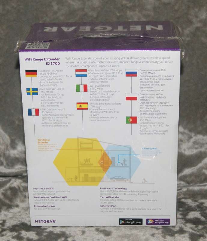 Netgear AC750 wifi range extender (new in box) @@ CCRRAAZZYY R1 START