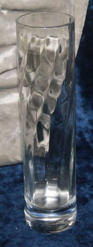 Pasabahce fluted glass vase