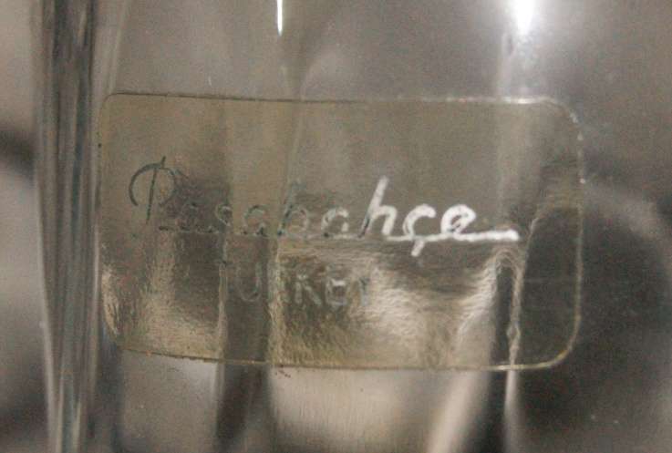 Pasabahce fluted glass vase