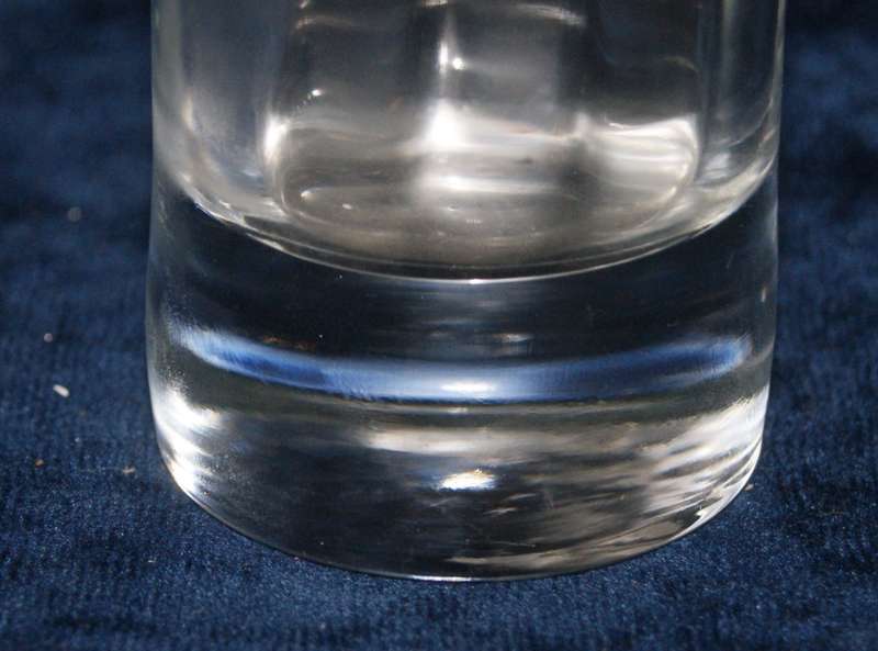 Pasabahce fluted glass vase