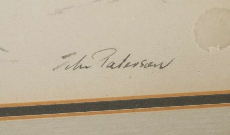 John Paterson Pencil on Paper harbor/ fishing scenes signed