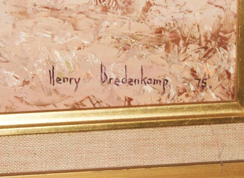 Henry Bredenkamp landscape oil on board signed