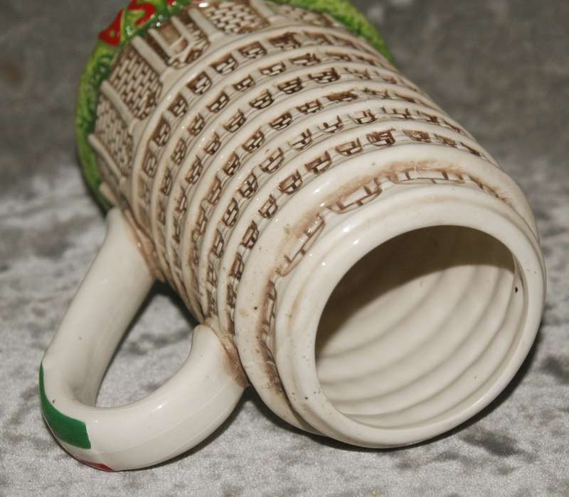 Hand painted Leaning Tower of Pisa mug