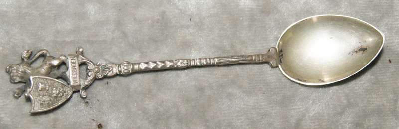 800 Silver Wiesbaden Souvenir Spoon (13.8g) @ R1 start
