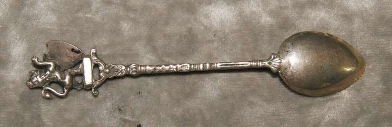800 Silver Wiesbaden Souvenir Spoon (13.8g) @ R1 start
