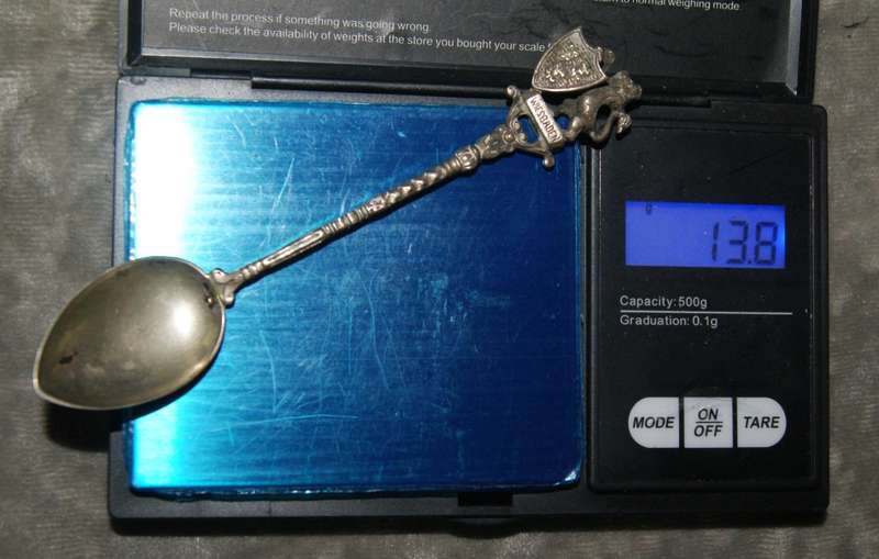 800 Silver Wiesbaden Souvenir Spoon (13.8g) @ R1 start