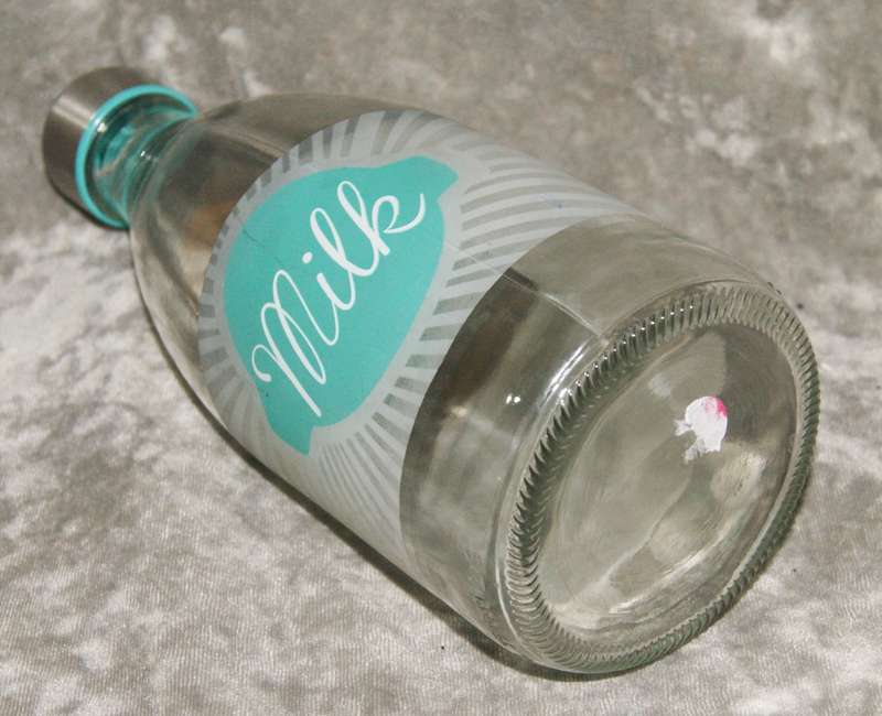 Milk bottle with stainless steel top @ R1 start