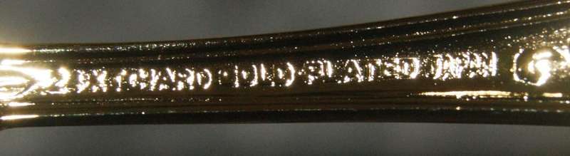 Greensons 24kt gold plated "Carol Anne" pattern cake forks @ Crazy R1 start