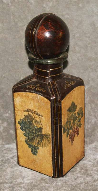 Hand decorated leather covered decanter @ Crazy R1 start
